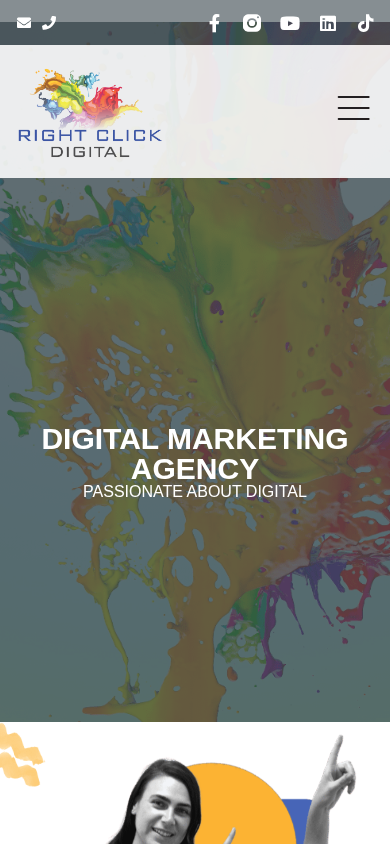 Screenshot of rightclickdigital.co.za
