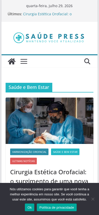 Screenshot of saudepress.com.br