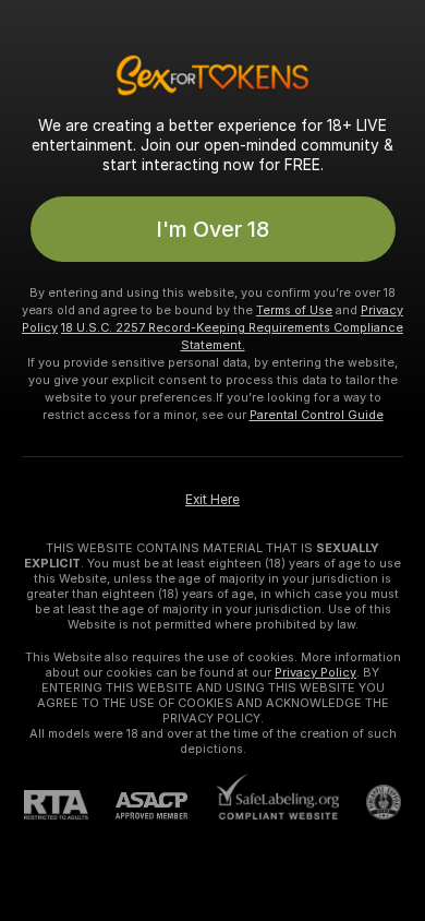 Screenshot of sexfortokens.com