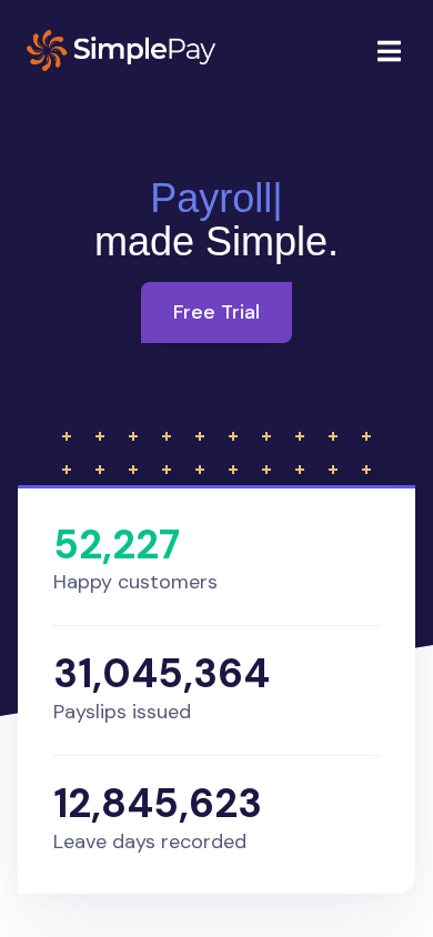 Screenshot of simplepay.co.za