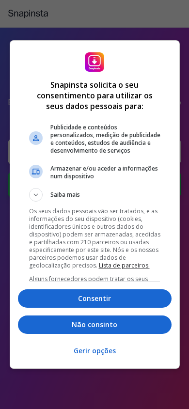 Screenshot of snapinsta.com.br