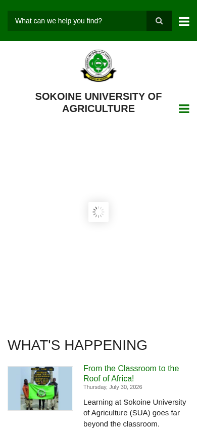 Screenshot of sua.ac.tz