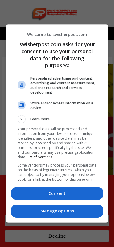 Screenshot of swisherpost.com