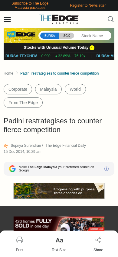Screenshot of theedgemalaysia.com