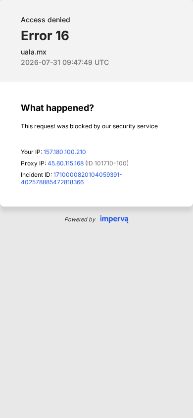 Screenshot of uala.mx