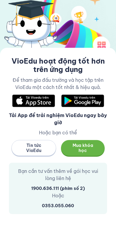 Screenshot of vio.edu.vn