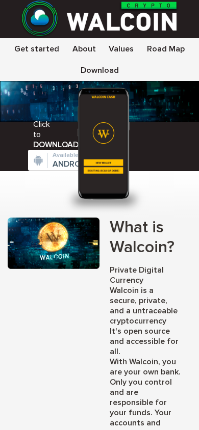 Screenshot of walcoin.co