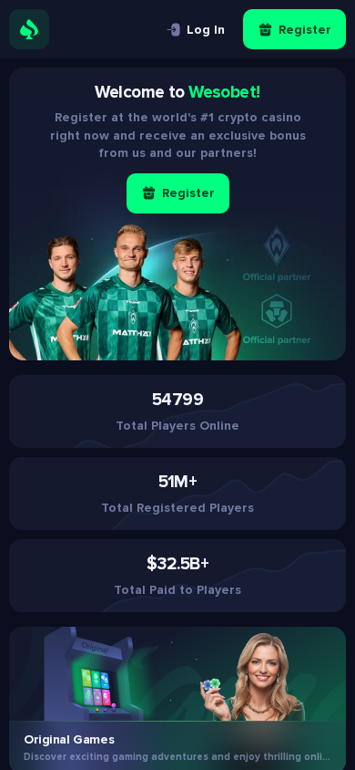 Screenshot of wesobet.com