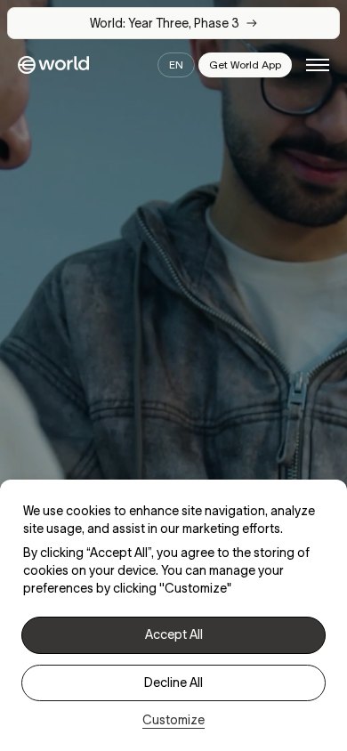 Screenshot of world.org