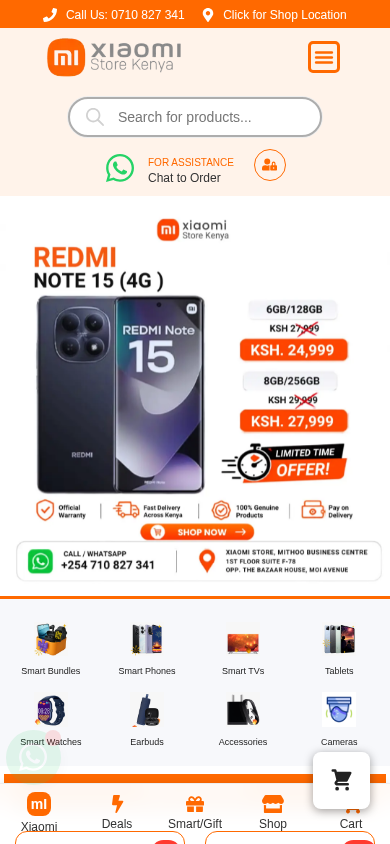 Screenshot of xiaomistores.co.ke